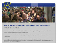 alpha-sicherheit.com Webseite Vorschau