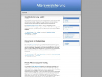 altersversicherung.wordpress.com Webseite Vorschau