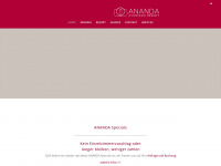 ananda-resort.com Webseite Vorschau