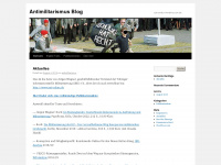 antimilitarismus.wordpress.com Webseite Vorschau
