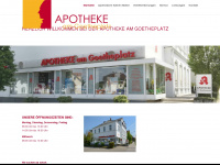 apotheke-am-goetheplatz.com Webseite Vorschau