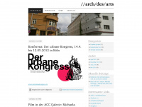 archdesarts.wordpress.com Webseite Vorschau