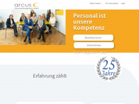arcuspersonal.com Webseite Vorschau