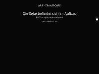 arif-transporte.com Webseite Vorschau