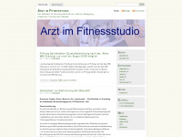 arztimfitnessstudio.wordpress.com Webseite Vorschau