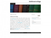 auktionsvorlage.wordpress.com Webseite Vorschau