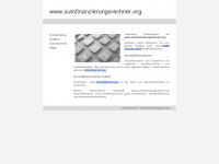 autofinanzierungsrechner.org Webseite Vorschau