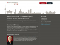 b-international-group.com Webseite Vorschau