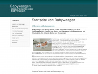 babywaagen.org Webseite Vorschau