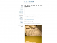 bakkwaren.wordpress.com Webseite Vorschau