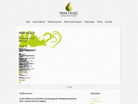 pear-music.com Webseite Vorschau