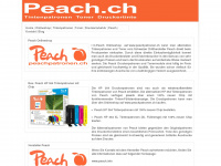 peach.ch Webseite Vorschau