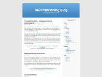 baufinanzierung.wordpress.com Webseite Vorschau
