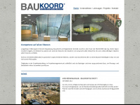 baukoord.com Webseite Vorschau