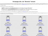 benecke.name Webseite Vorschau