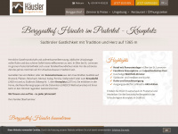 berggasthof-haeusler.com Webseite Vorschau
