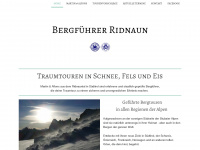 bergfuehrer-ridnaun.com Webseite Vorschau