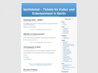 berlinticket.wordpress.com Webseite Vorschau