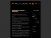 bestattungsvorsorge.wordpress.com Webseite Vorschau