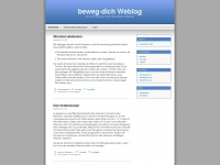 bewegdich.wordpress.com Webseite Vorschau