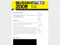 bildungsstreik2009koeln.wordpress.com Webseite Vorschau
