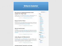 billardzubehoer.wordpress.com Webseite Vorschau