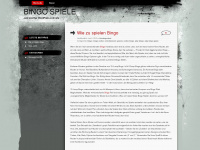 bingospiele.wordpress.com Webseite Vorschau