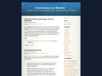 bioethik.wordpress.com Webseite Vorschau