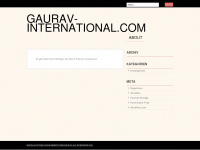 gauravinternational.wordpress.com Webseite Vorschau
