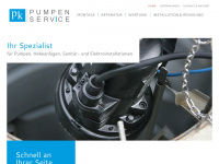 pk-pumpenservice.de Webseite Vorschau