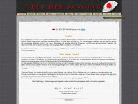 welt-der-samurai.de Webseite Vorschau