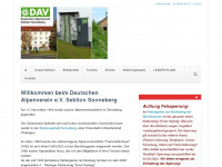 alpenverein-sonneberg.de Webseite Vorschau