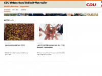 cdu-bokholt-hanredder.de Webseite Vorschau