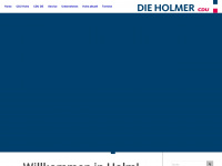 cdu-holm.de Webseite Vorschau
