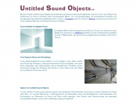 untitled-sound-objects.ch Webseite Vorschau