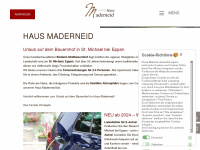 haus-maderneid.it Webseite Vorschau