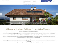 hausfedrigotti.it Webseite Vorschau