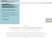 marienklinik.it Webseite Vorschau
