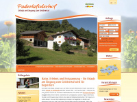 paderlafoderhof.it Webseite Vorschau