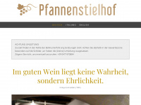 pfannenstielhof.it Webseite Vorschau