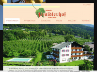 praidlerhof.it Webseite Vorschau