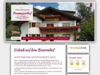 pramasserhof.it Webseite Vorschau