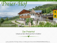 preierhof.it Webseite Vorschau