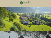 pretzerhof.it Webseite Vorschau