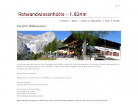 rotwandwiesenhuette.it Webseite Vorschau