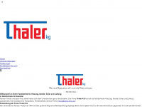 thaler-kg.it Webseite Vorschau