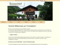 tommelehof.it Webseite Vorschau