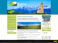 hafling.net Webseite Vorschau