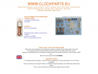 clockparts.eu Webseite Vorschau