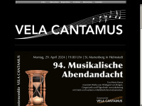 vela-cantamus.de Webseite Vorschau